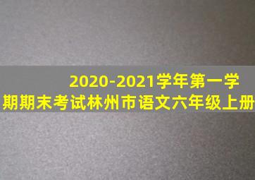 2020-2021学年第一学期期末考试林州市语文六年级上册