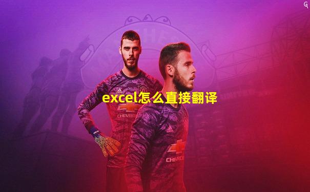 excel怎么直接翻译