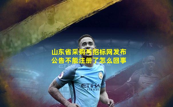山东省采购与招标网发布公告不能注册了怎么回事