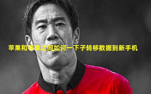 苹果和苹果之间如何一下子转移数据到新手机