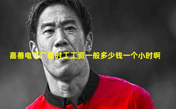 嘉善电子厂临时工工资一般多少钱一个小时啊